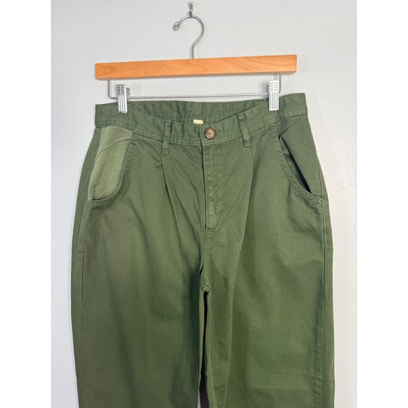 Free People Cya Later Skate Trouser Size 6 Forest Green - Picture 5 of 6